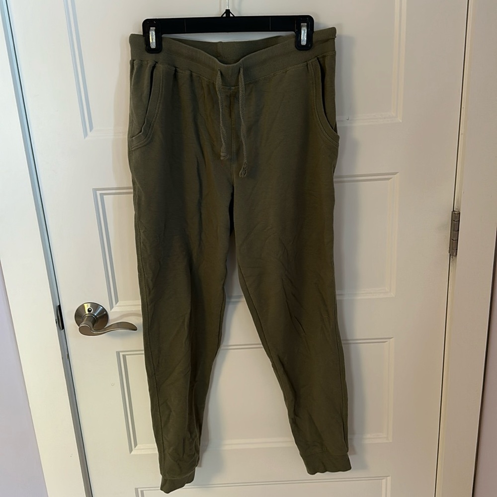 olive joggers size m